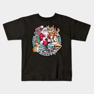 Rudolph's Rocket Ride Kids T-Shirt